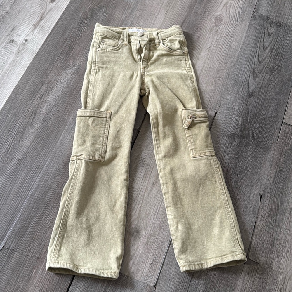 Zara green cargo jeans